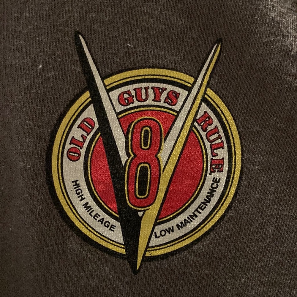 Old guys rule brand tee , good condition, medium